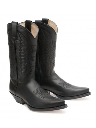 Sendra Western Boots Classic Eaglequilting - schwarz, Gren: 35, 36